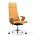 Light Luxury Office Chair Nordic Design Boss Leather Office Chair Convenient Move Factory